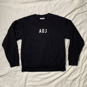 Art of Jiu Jitsu AOJ Graphic Crew Neck Black Sweatshirt Size Medium Made in USA